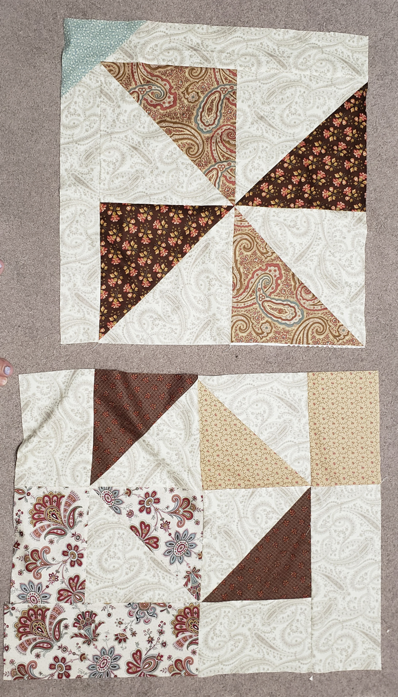 Fall leaf table quilt back piecing Fall leaf table quilt back piecing
