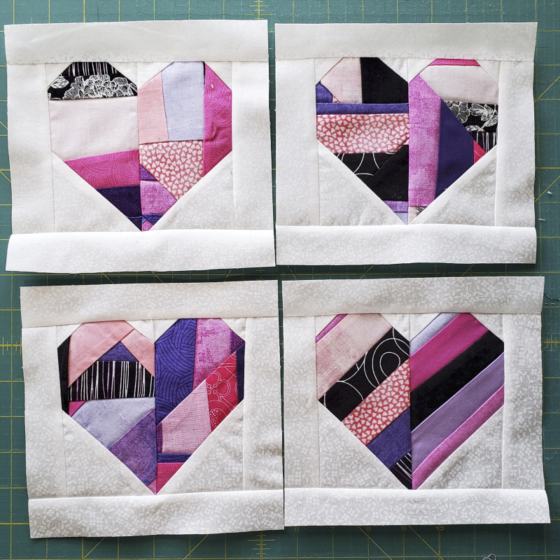 Hearts like crazy paving finished small hearts Hearts like crazy paving finished small hearts